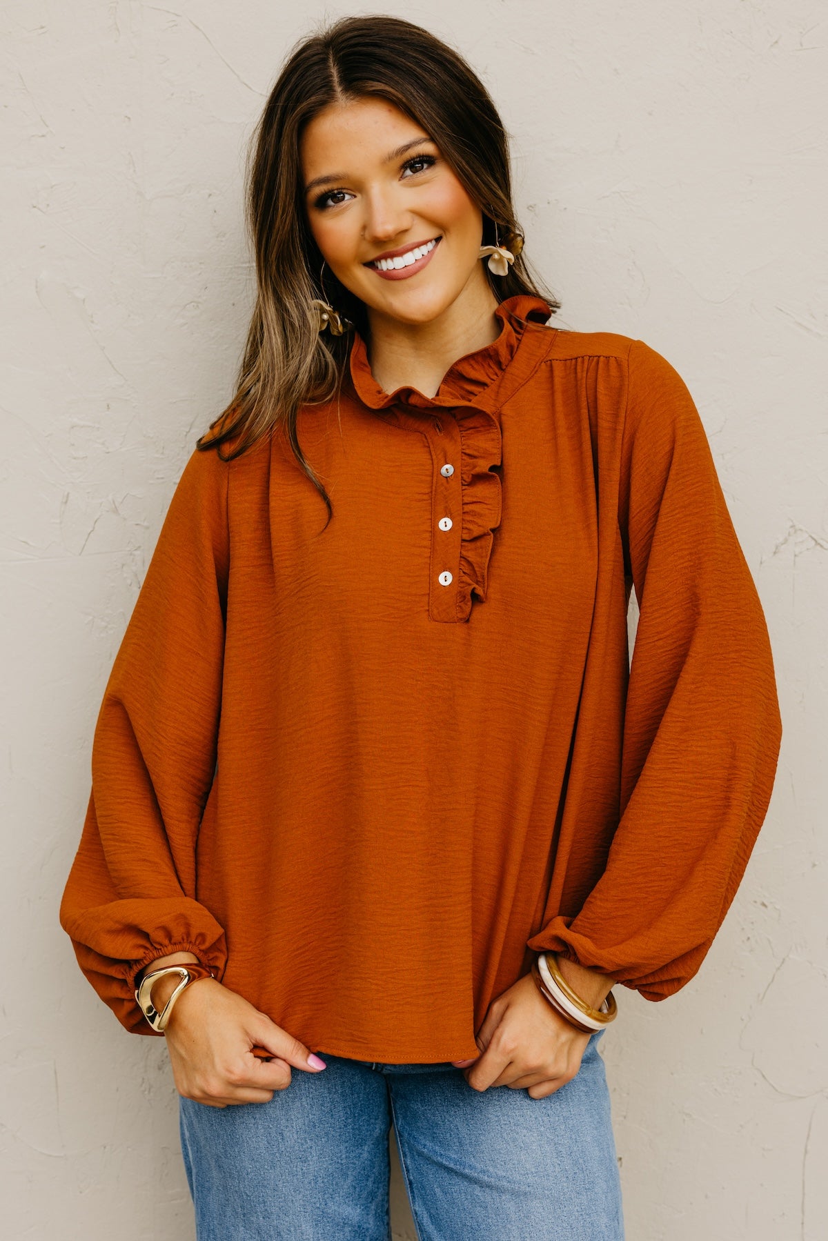The Bart Ruffle Detail Blouse