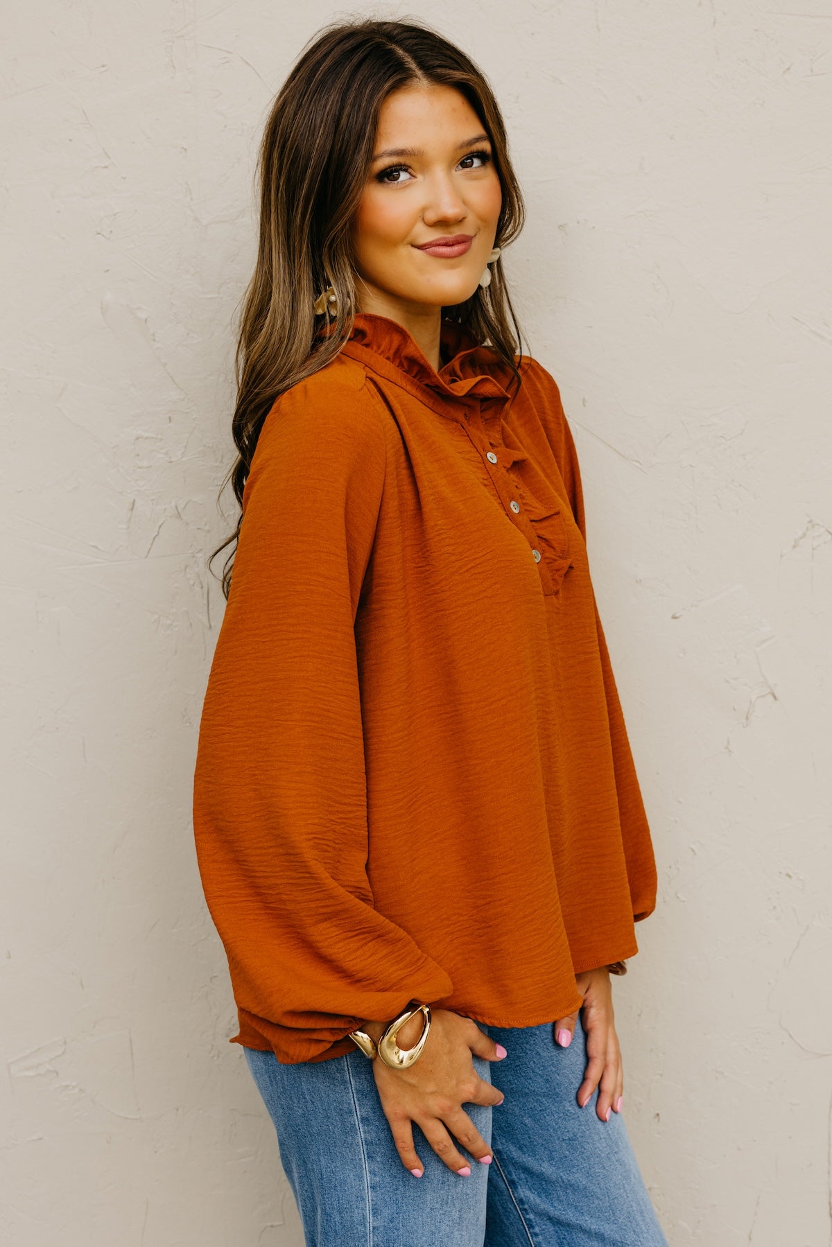 The Bart Ruffle Detail Blouse
