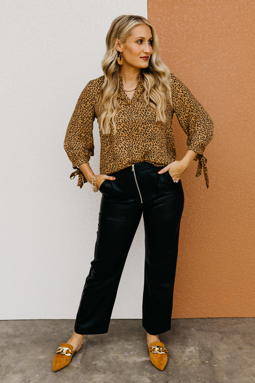 The Jagger Animal Print Blouse