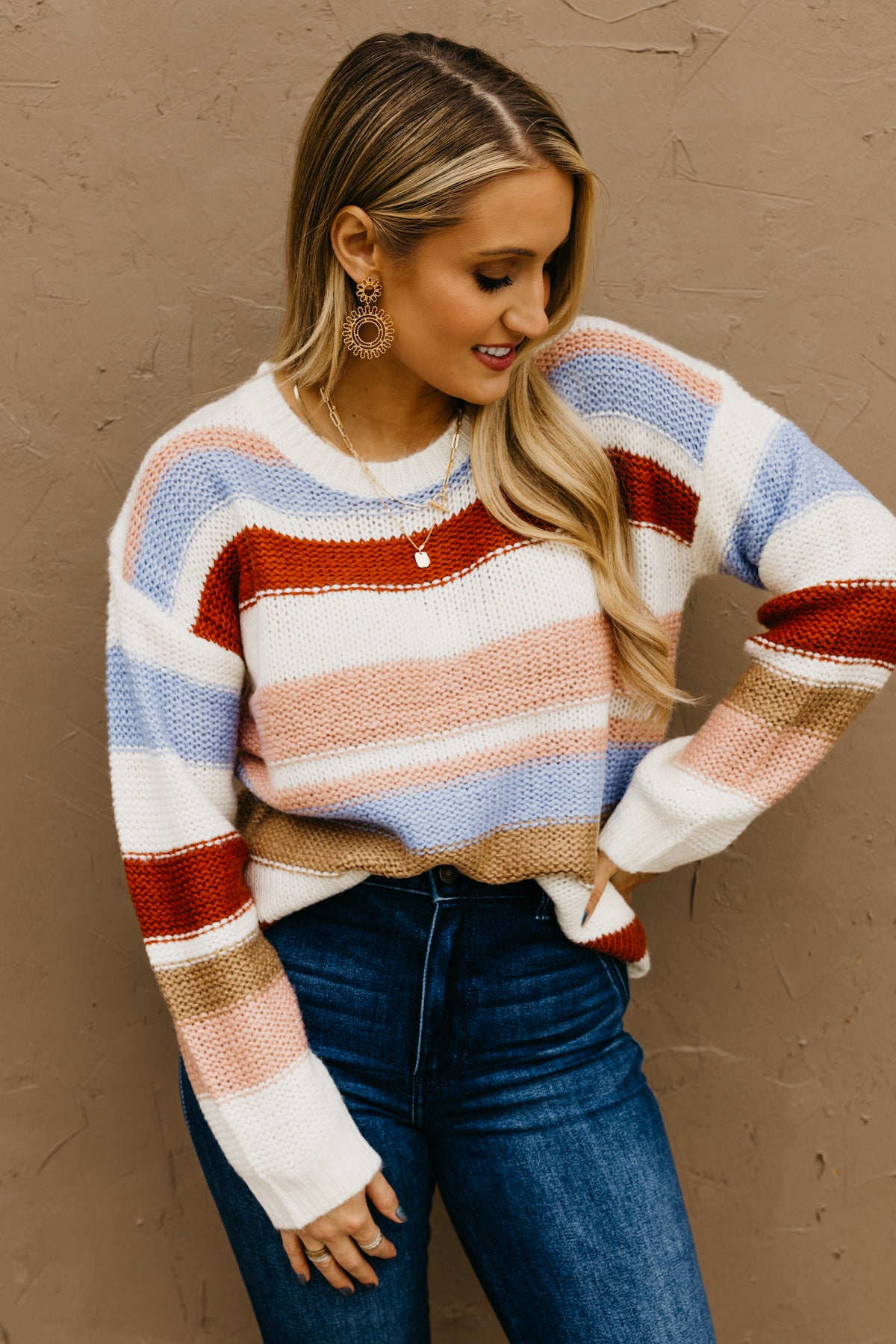 The Dallas Striped Sweater  - FINAL SALE
