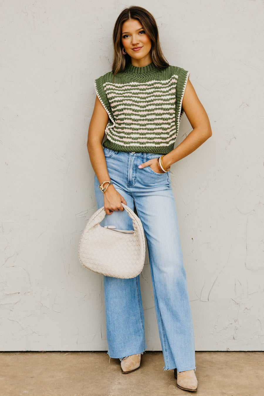 The Jasper Mock Neck Sweater Vest