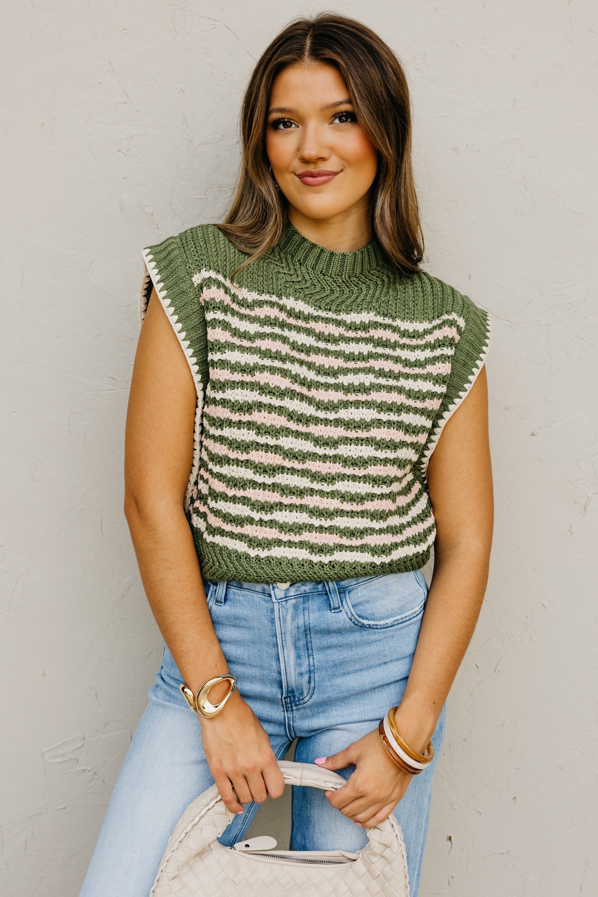 The Jasper Mock Neck Sweater Vest