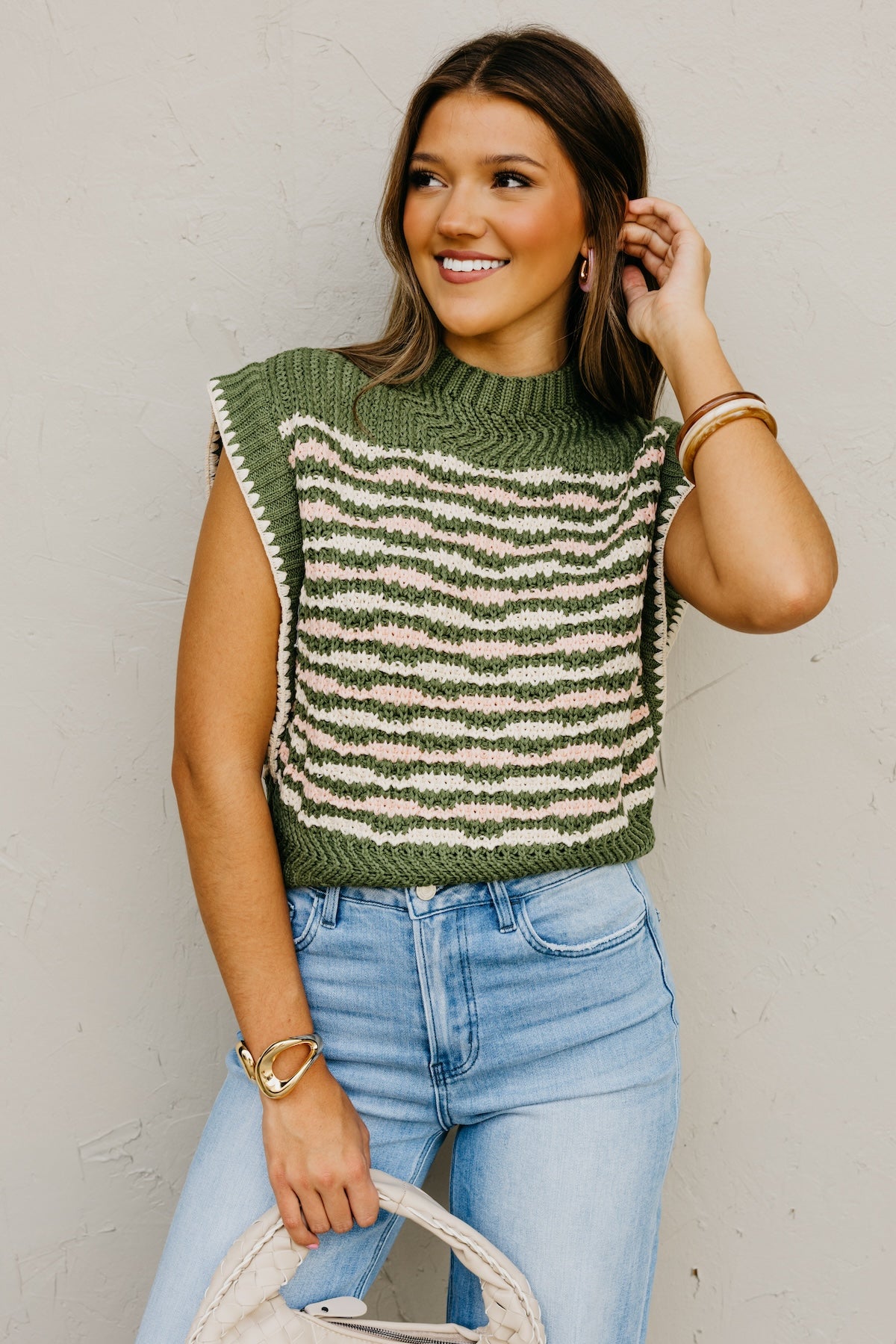 The Jasper Mock Neck Sweater Vest
