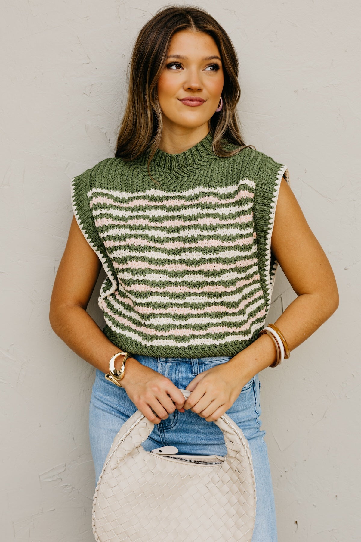 The Jasper Mock Neck Sweater Vest