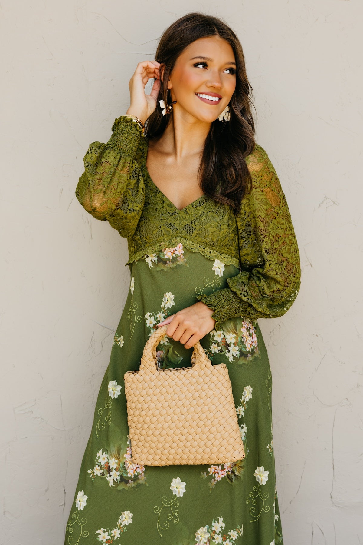 The Kaliyah Lace Floral Maxi Dress