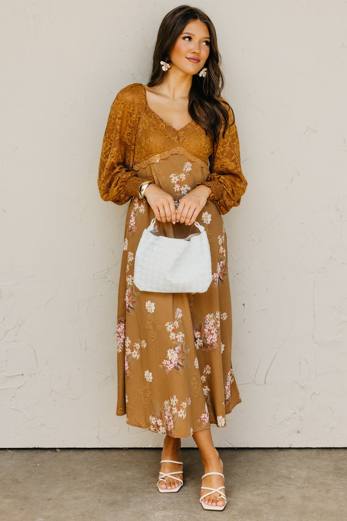 The Kaliyah Lace Floral Maxi Dress