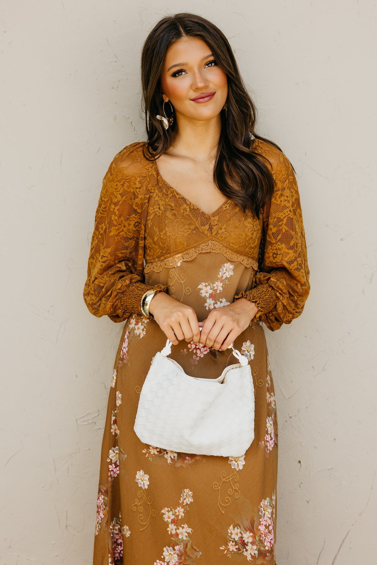 The Kaliyah Lace Floral Maxi Dress