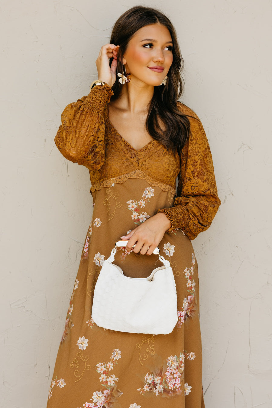 The Kaliyah Lace Floral Maxi Dress