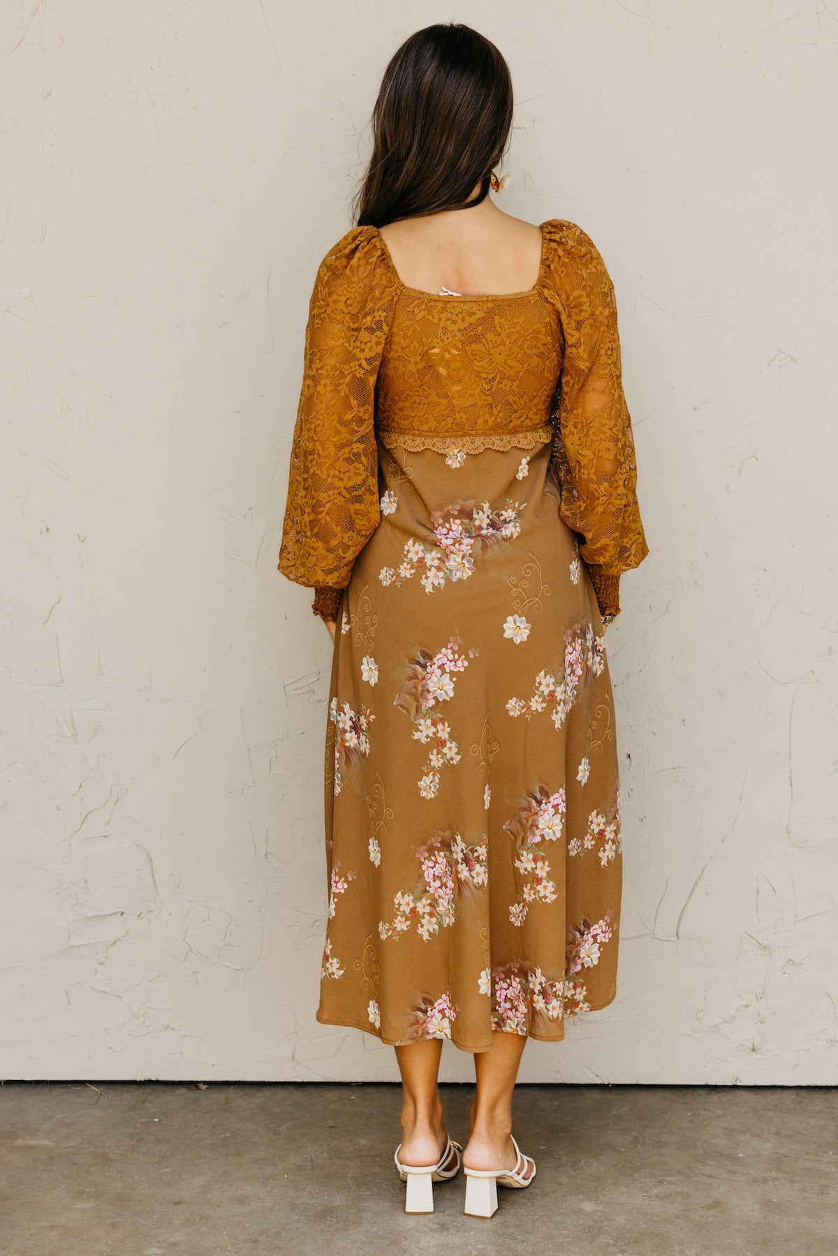 The Kaliyah Lace Floral Maxi Dress