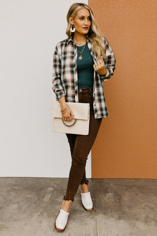 The Cayson Boyfriend Flannel Shirt