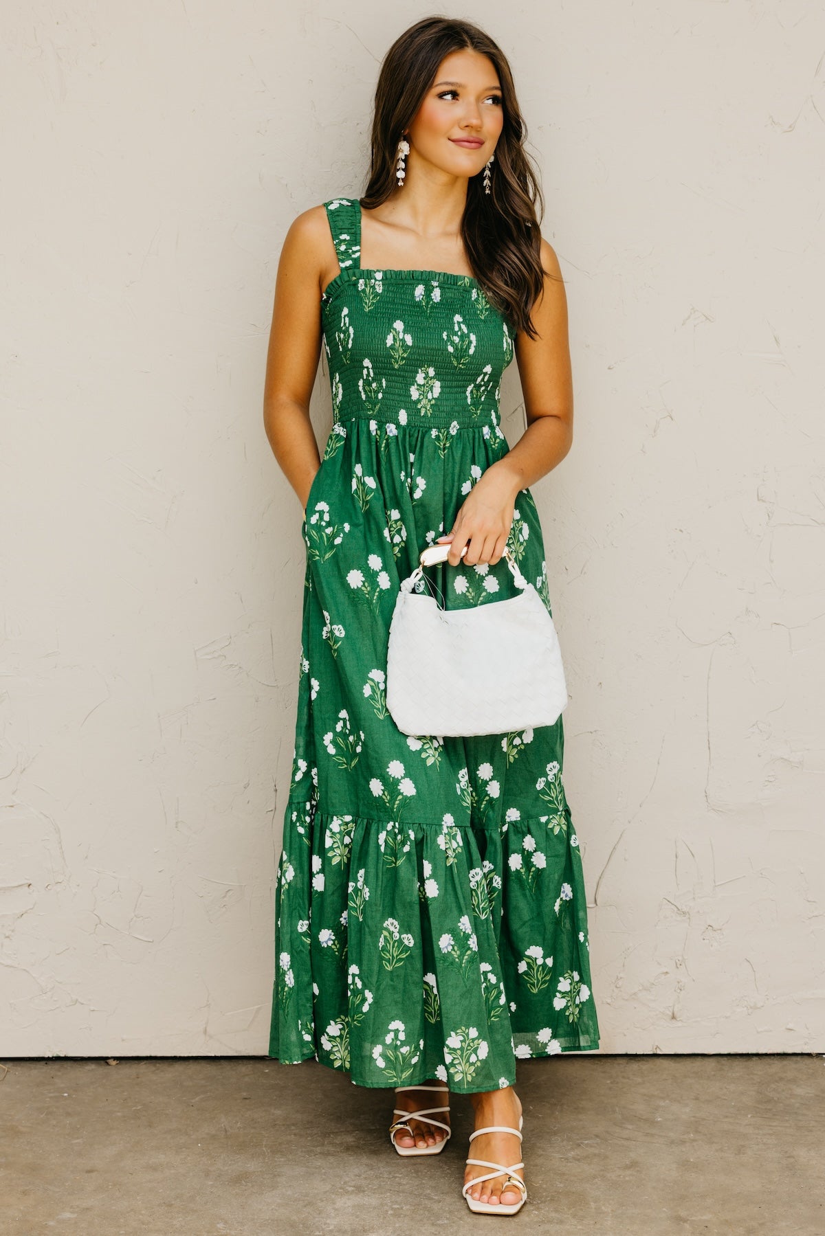 The Kelly Floral Smocked Maxi Dress
