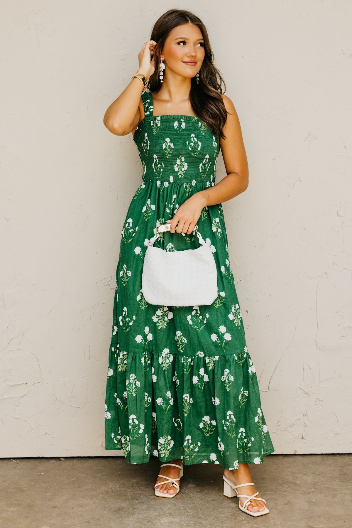 The Kelly Floral Smocked Maxi Dress