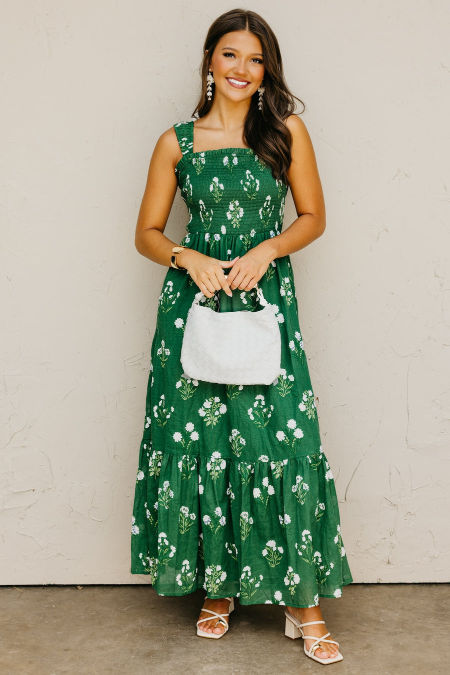 The Kelly Floral Smocked Maxi Dress