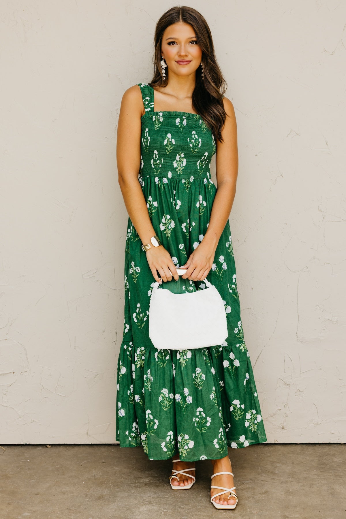 The Kelly Floral Smocked Maxi Dress