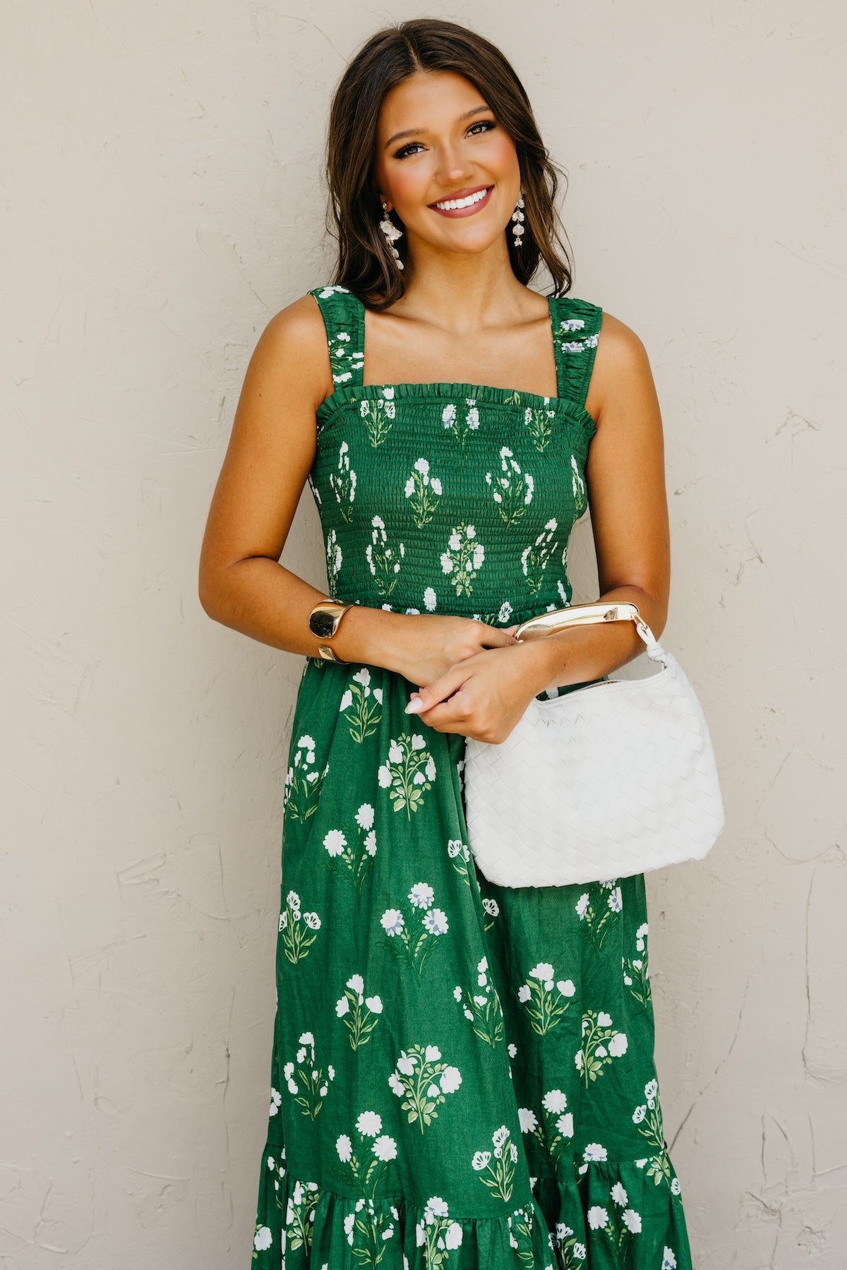 The Kelly Floral Smocked Maxi Dress