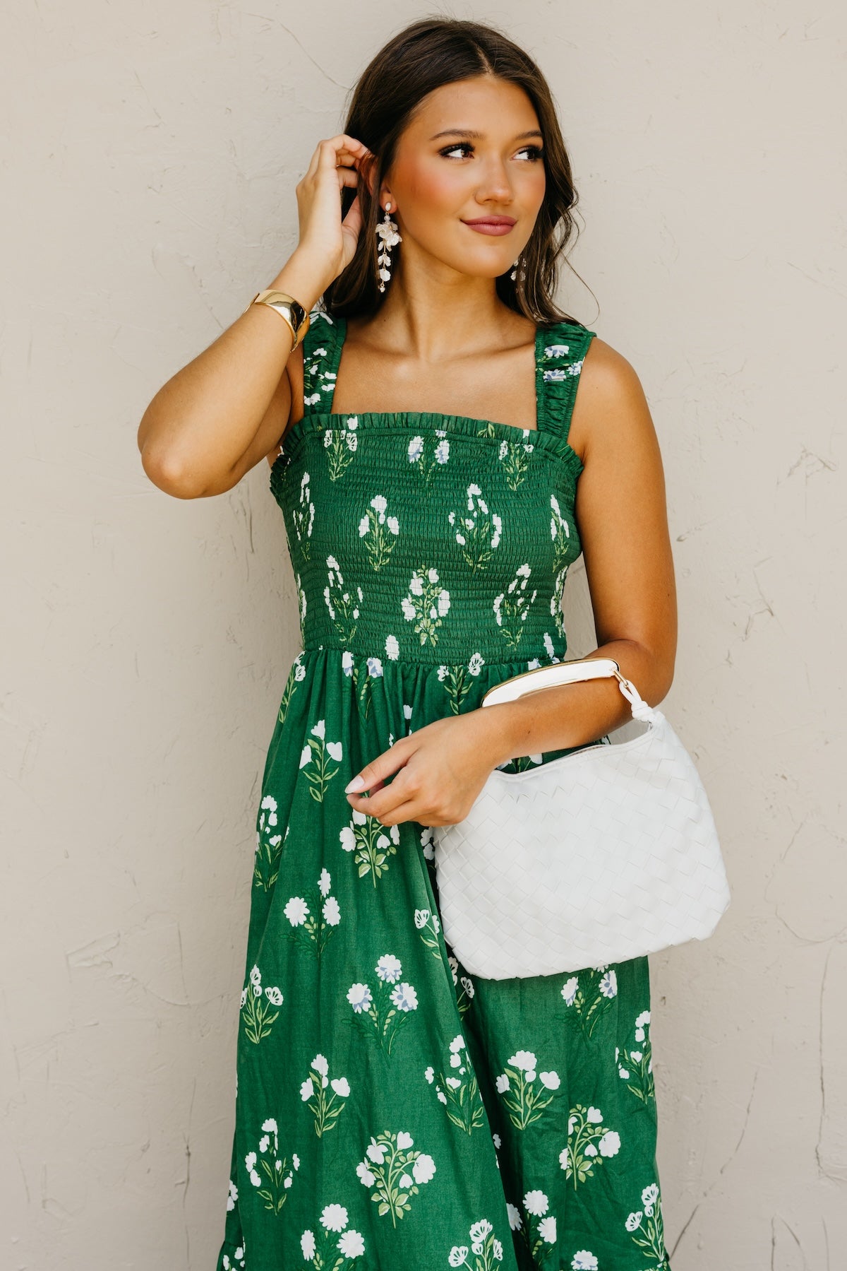The Kelly Floral Smocked Maxi Dress