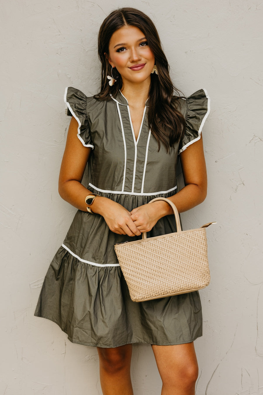 The Kota Ruffle Sleeve Mini Dress