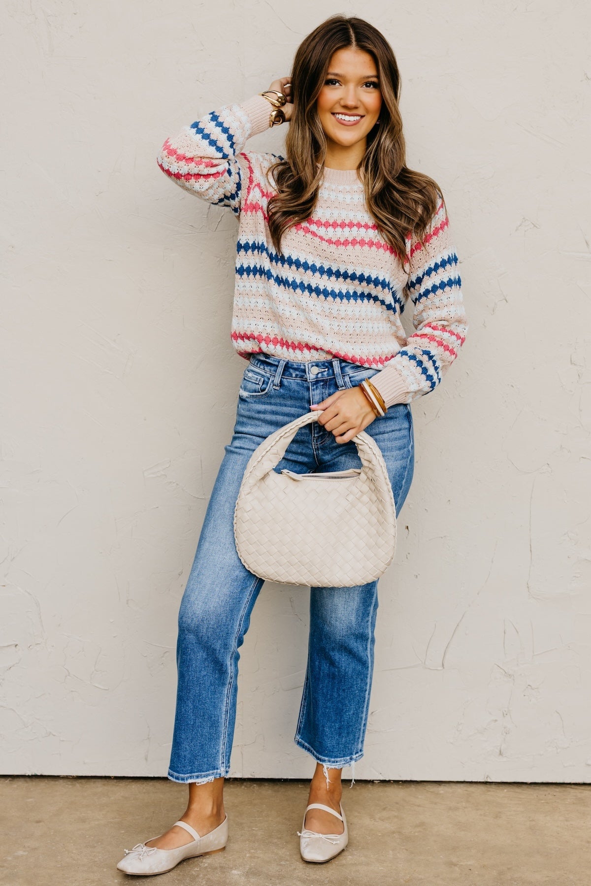 The Lillian Eyelet Knit Sweater