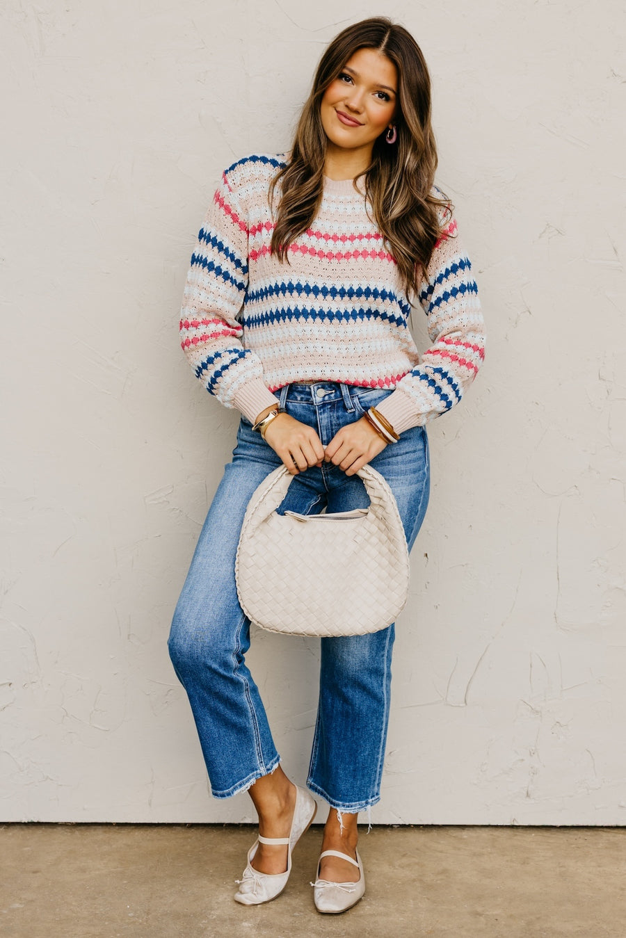 The Lillian Eyelet Knit Sweater