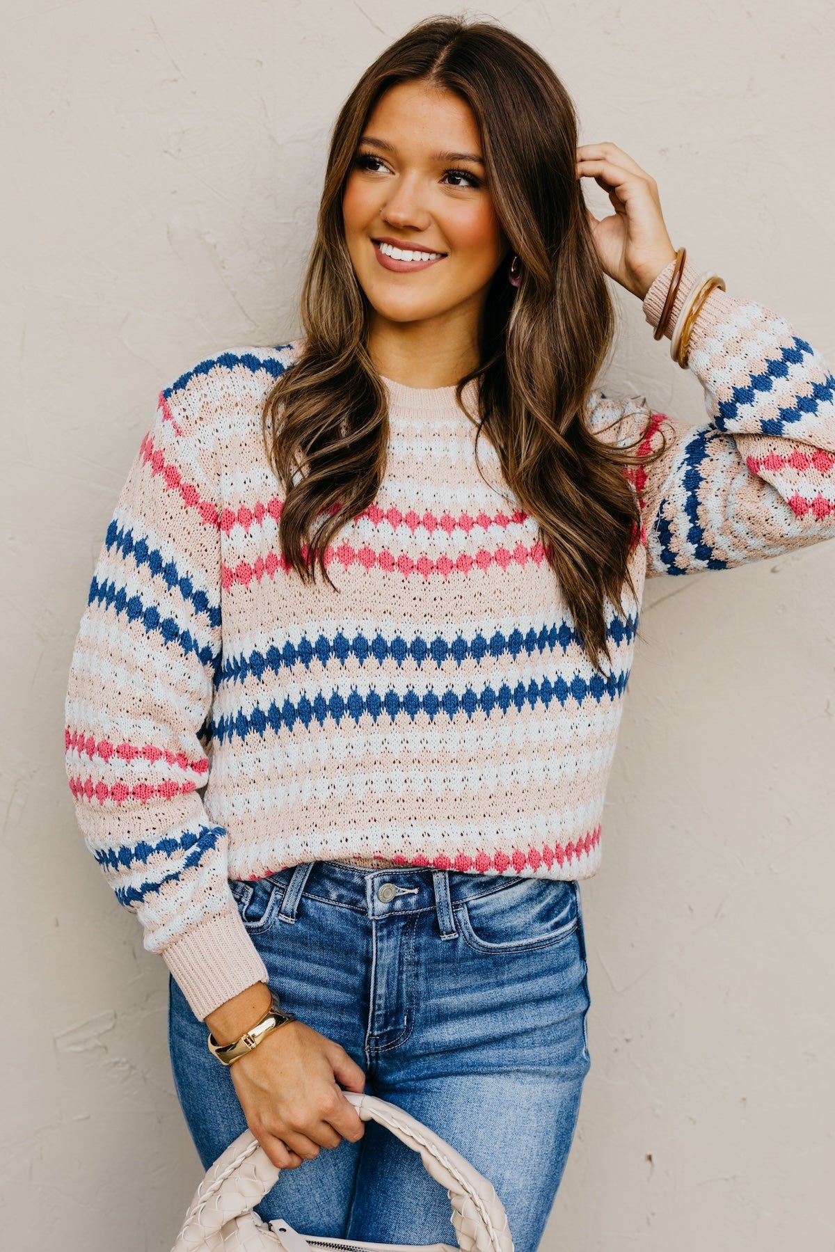 The Lillian Eyelet Knit Sweater