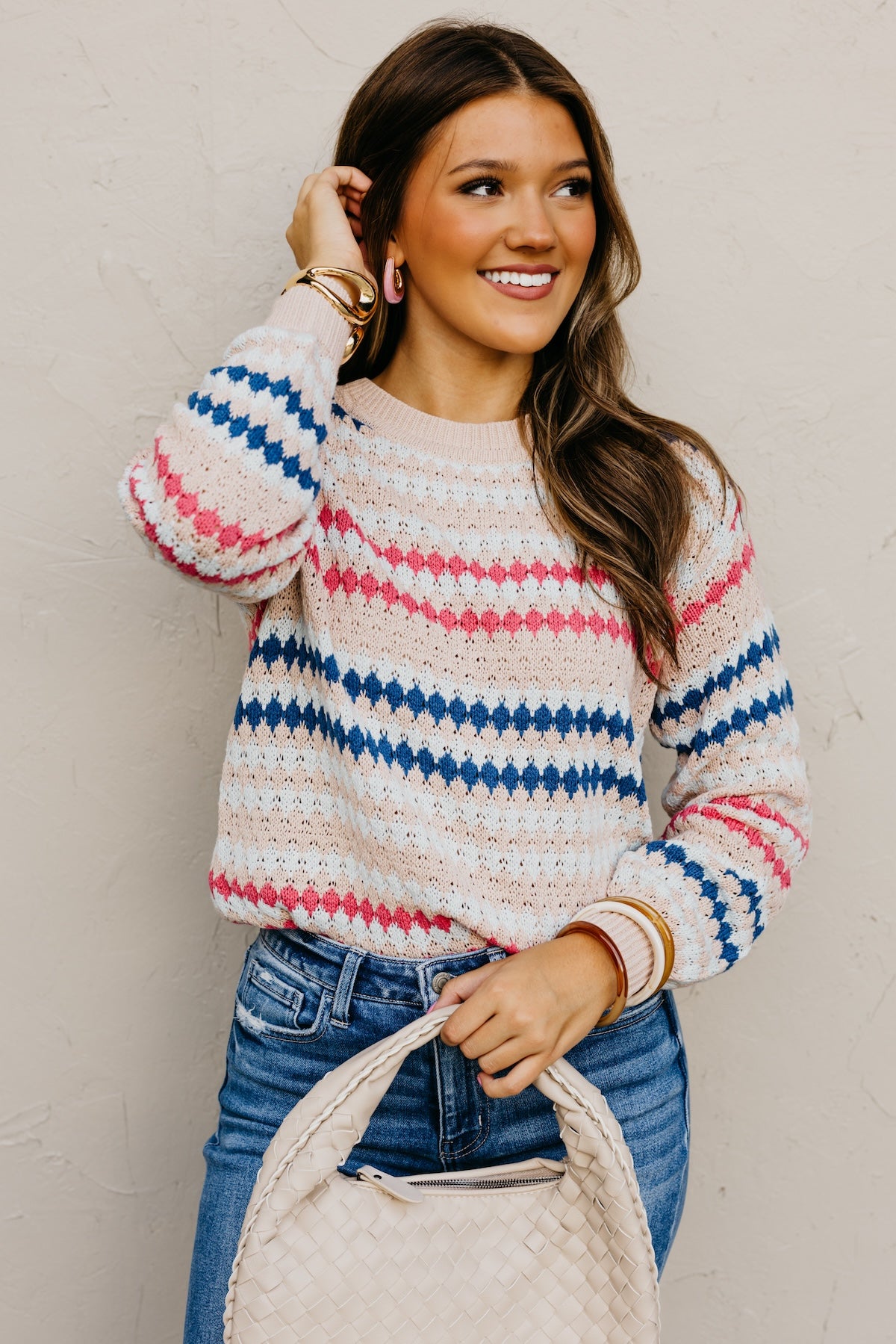 The Lillian Eyelet Knit Sweater