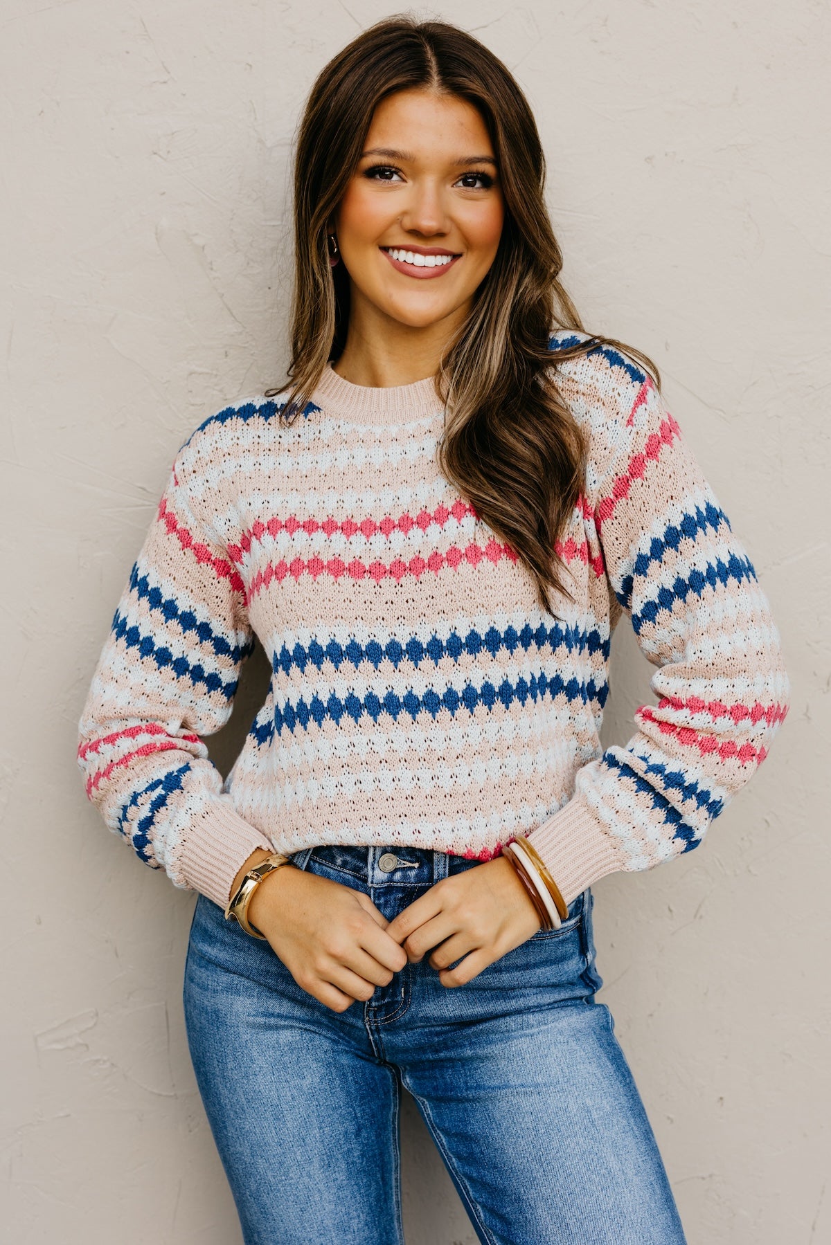 The Lillian Eyelet Knit Sweater
