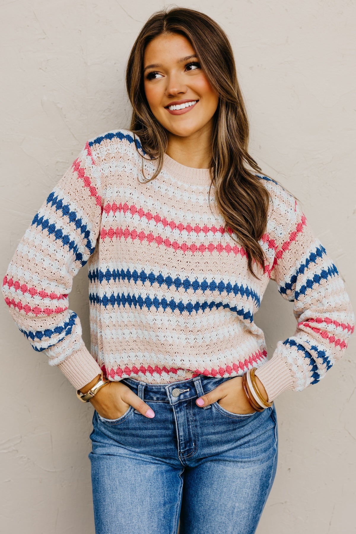 The Lillian Eyelet Knit Sweater