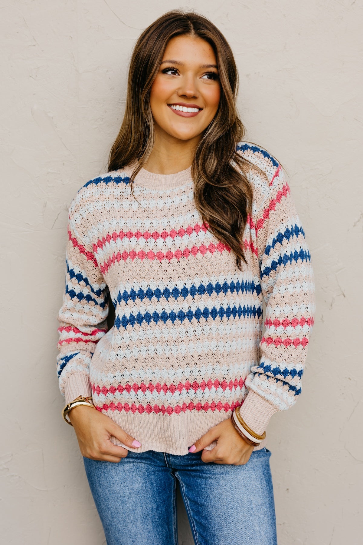 The Lillian Eyelet Knit Sweater