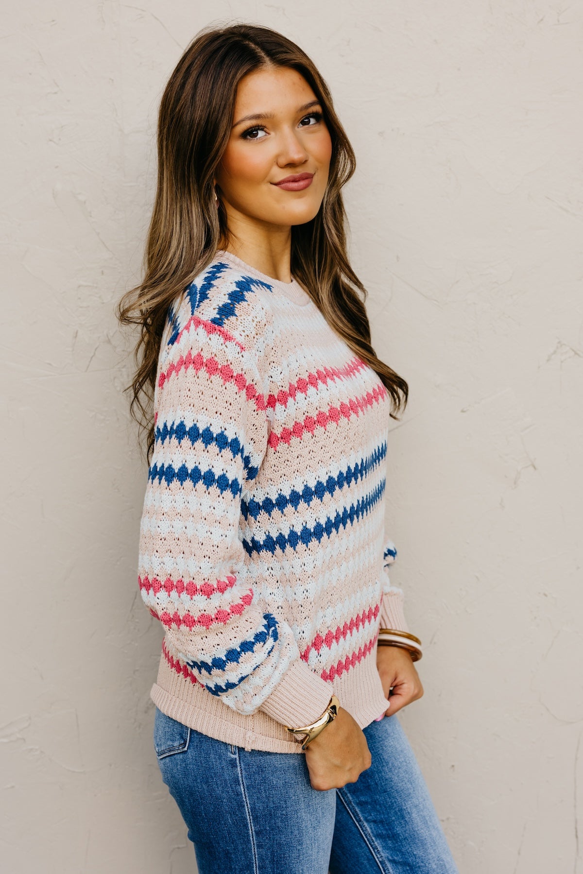 The Lillian Eyelet Knit Sweater