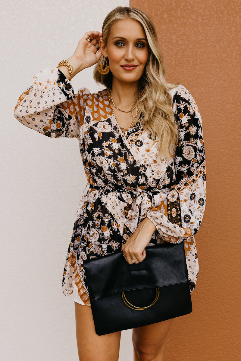 The Chaya Floral Tie Waist Romper