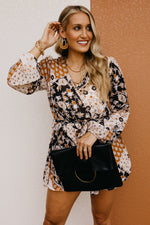 The Chaya Floral Tie Waist Romper