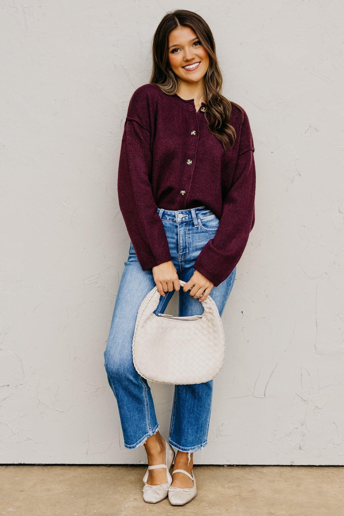 The Rhea Button-Front Cardigan Sweater