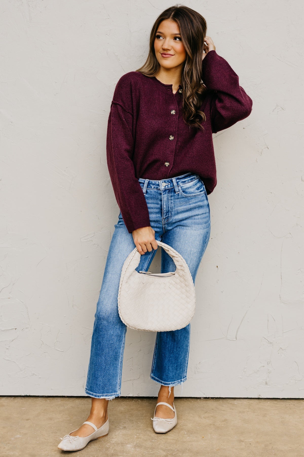 The Rhea Button-Front Cardigan Sweater