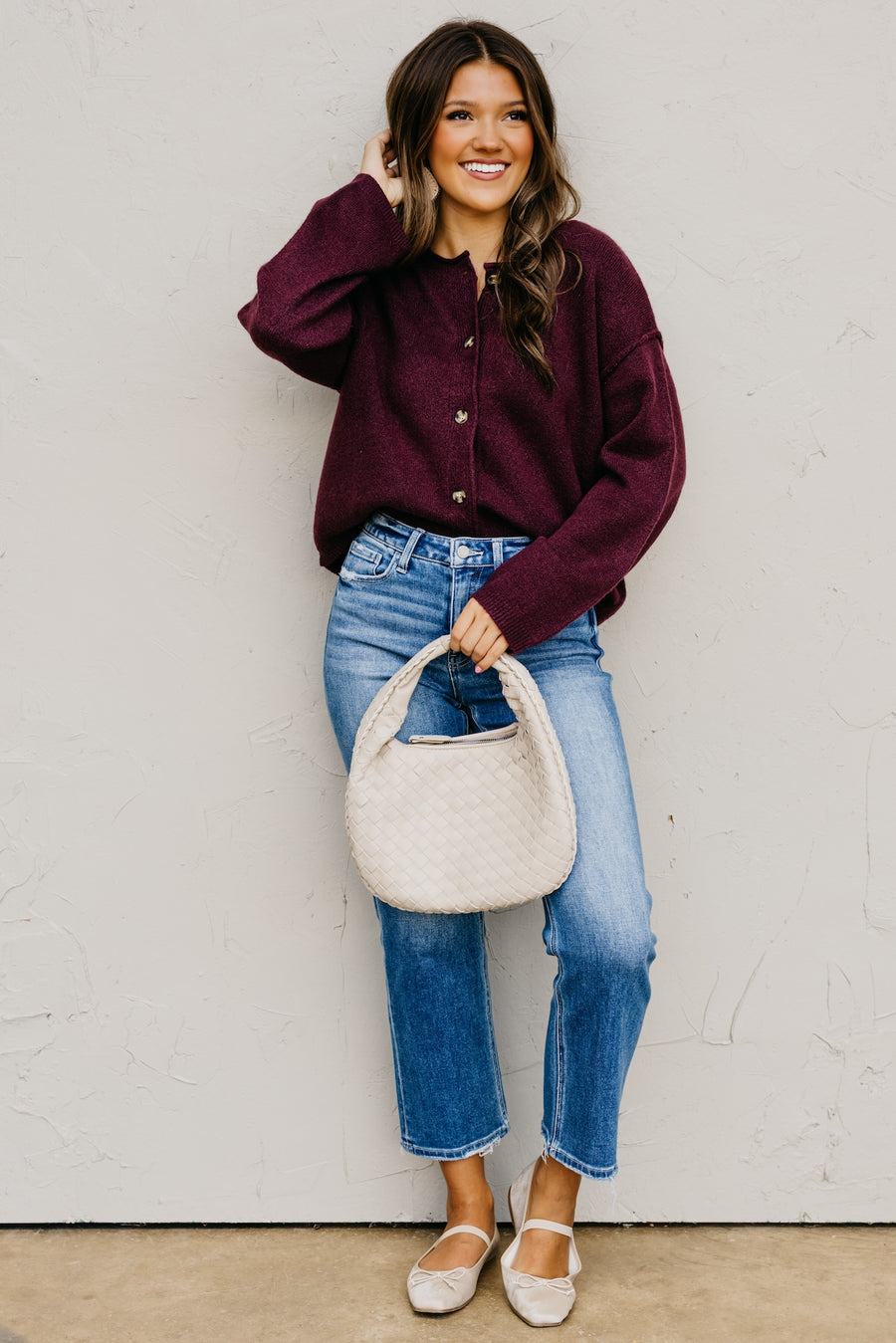 The Rhea Button-Front Cardigan Sweater