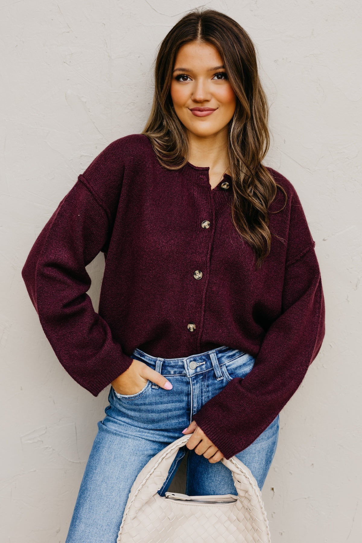 The Rhea Button-Front Cardigan Sweater