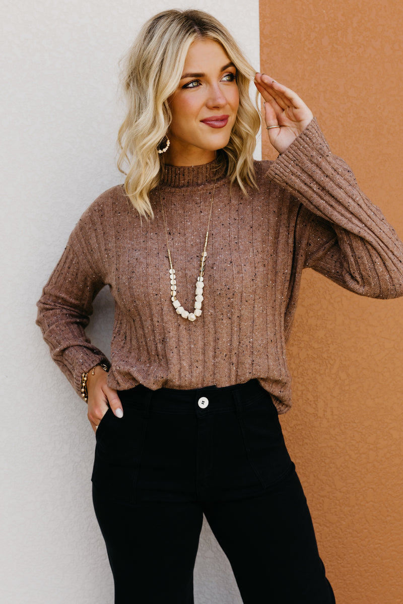 The Memphis Mock Neck Funfetti Sweater
