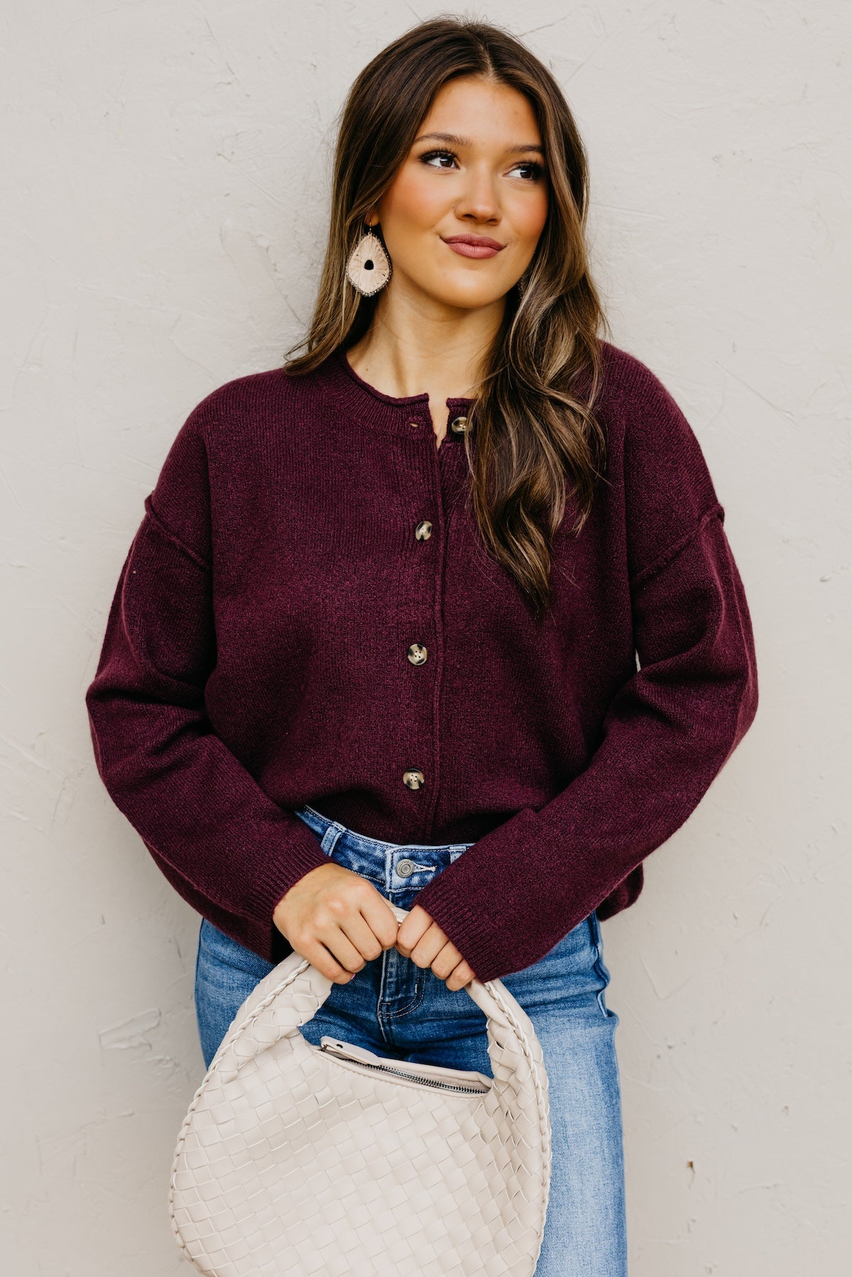 The Rhea Button-Front Cardigan Sweater