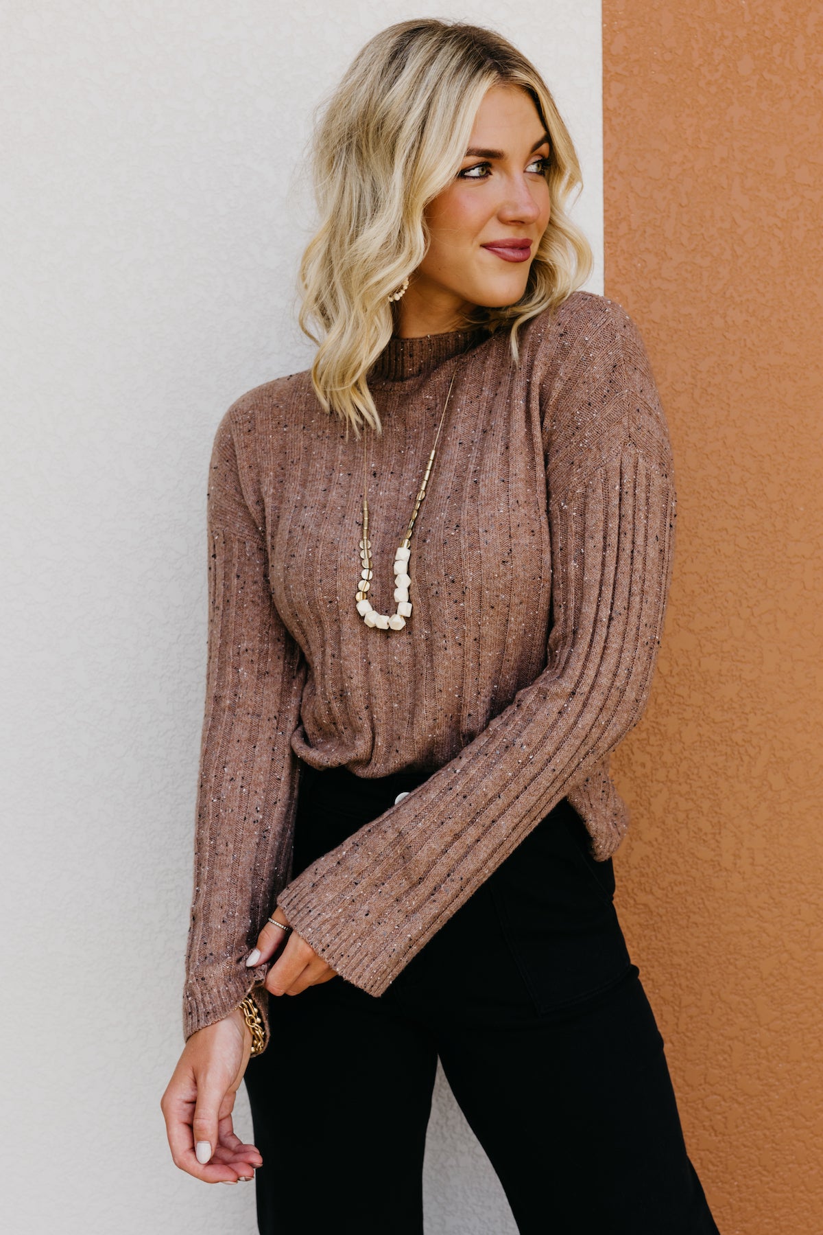 The Memphis Mock Neck Funfetti Sweater  - FINAL SALE