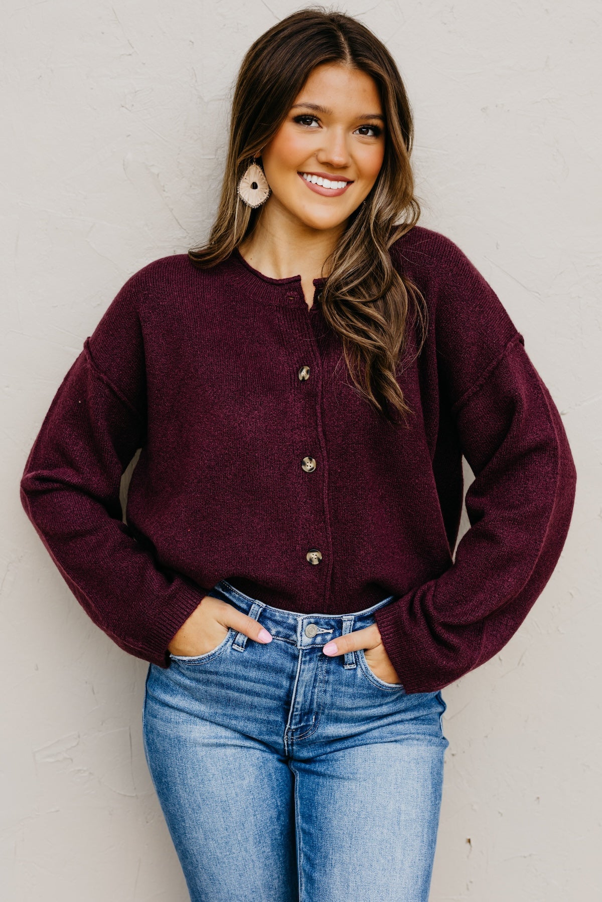 The Rhea Button-Front Cardigan Sweater