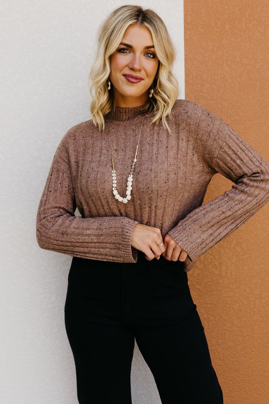 The Memphis Mock Neck Funfetti Sweater  - FINAL SALE