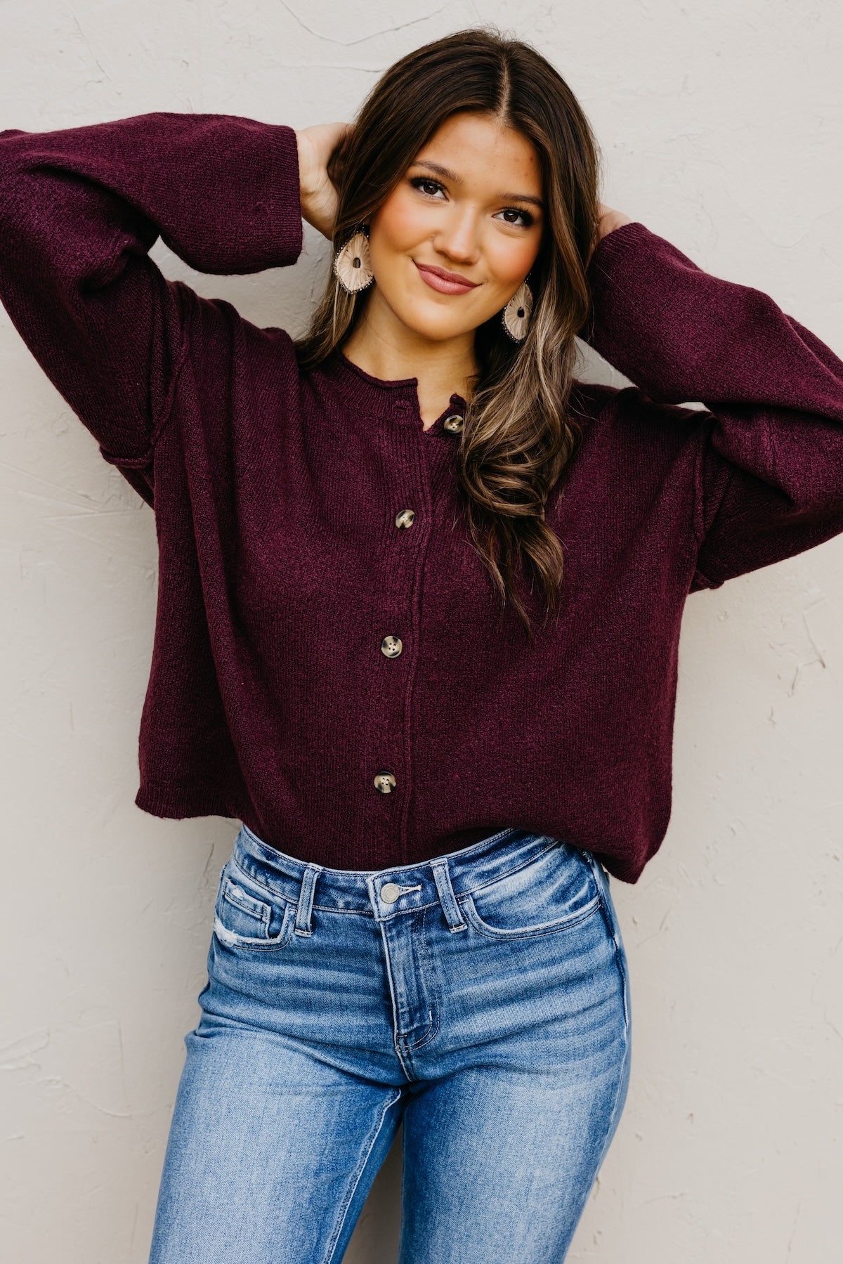 The Rhea Button-Front Cardigan Sweater