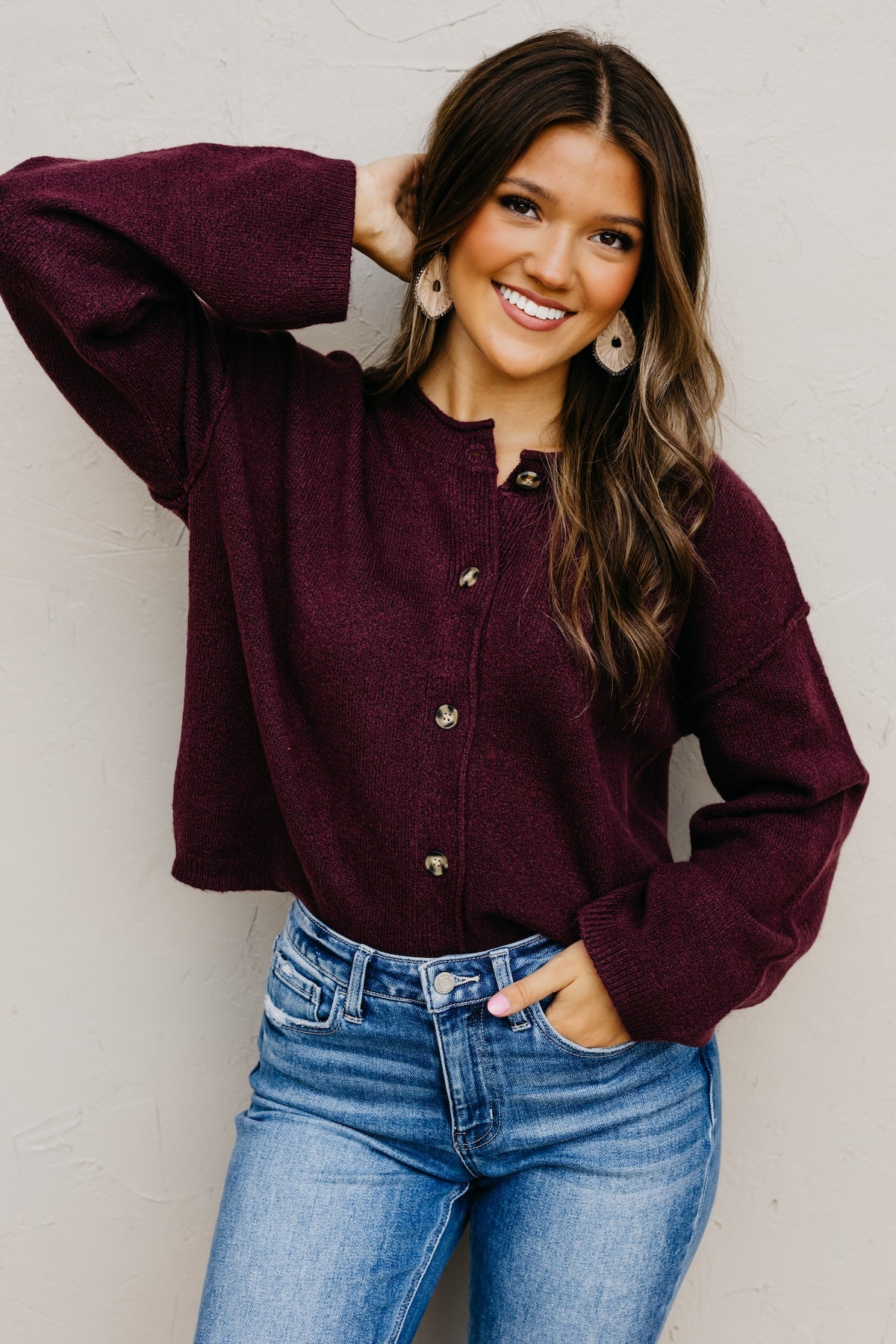 The Rhea Button-Front Cardigan Sweater