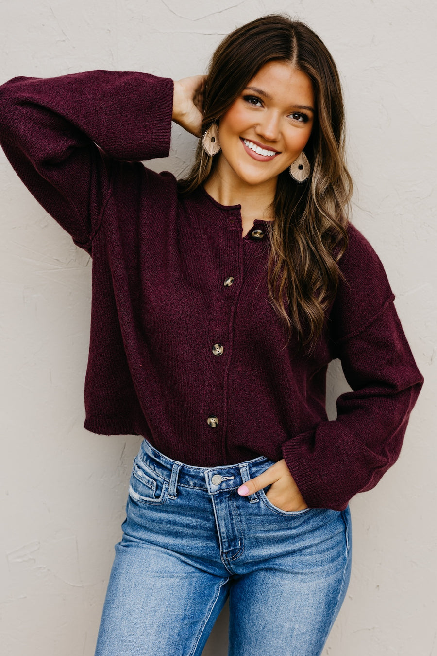 The Rhea Button-Front Cardigan Sweater