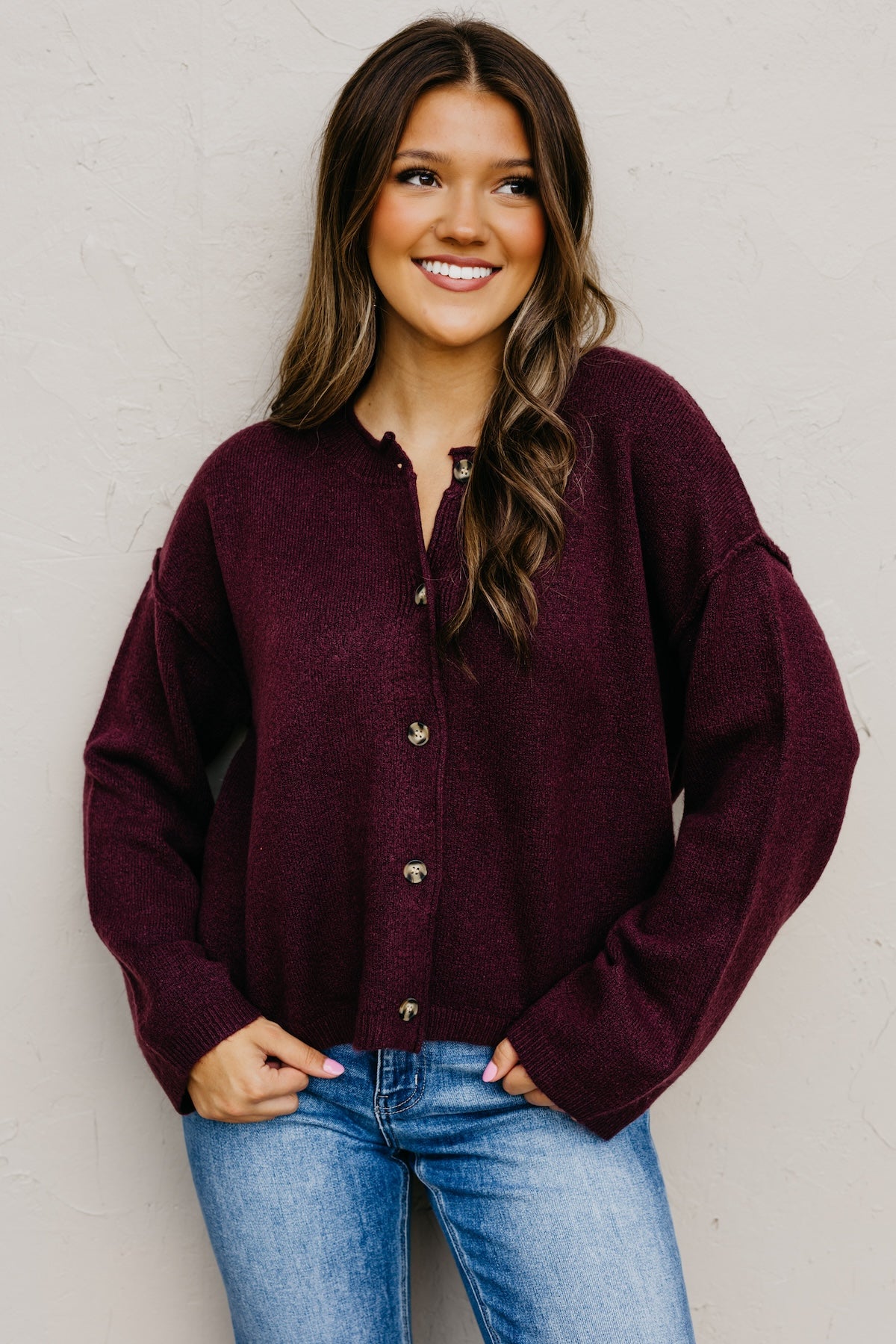 The Rhea Button-Front Cardigan Sweater
