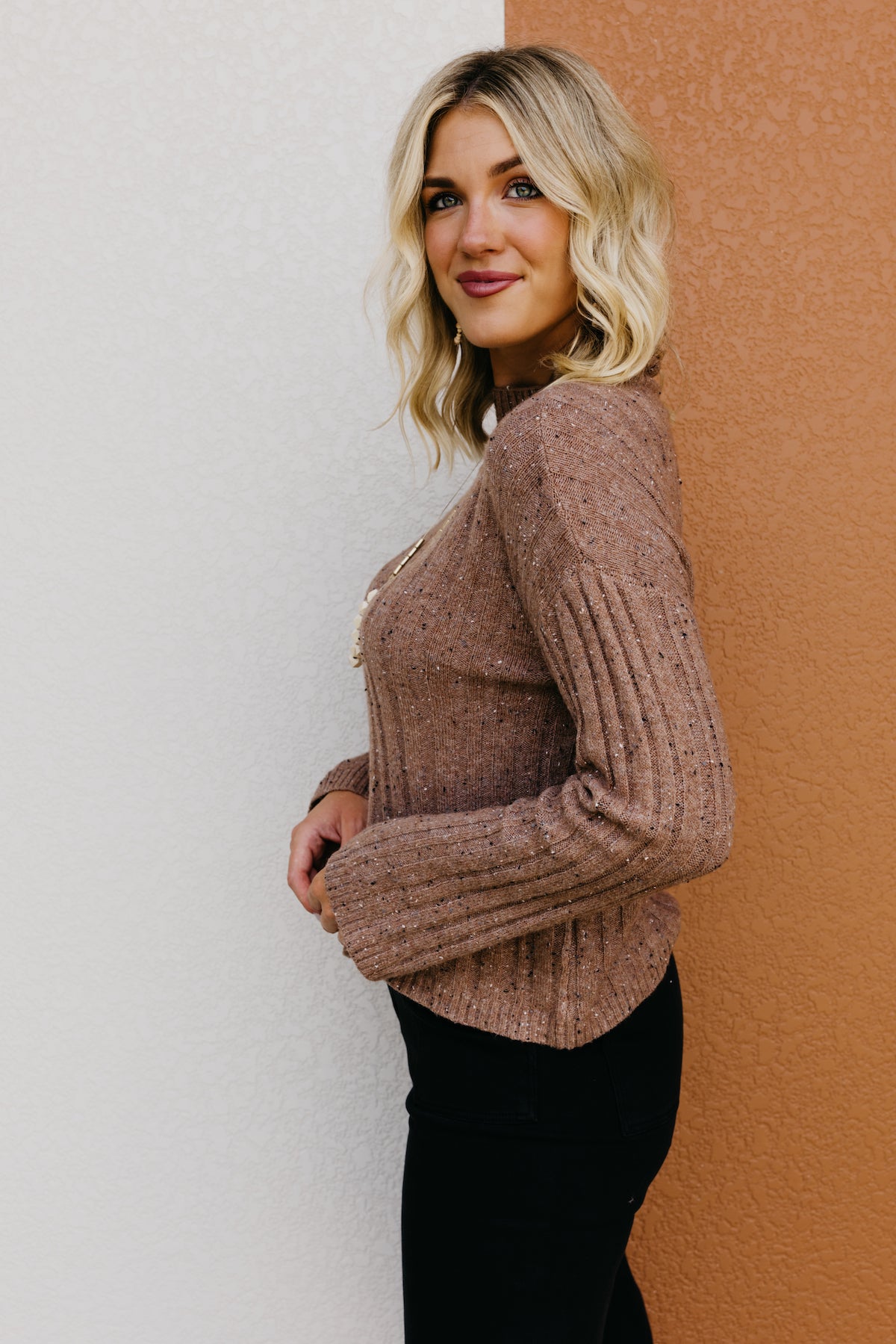 The Memphis Mock Neck Funfetti Sweater  - FINAL SALE