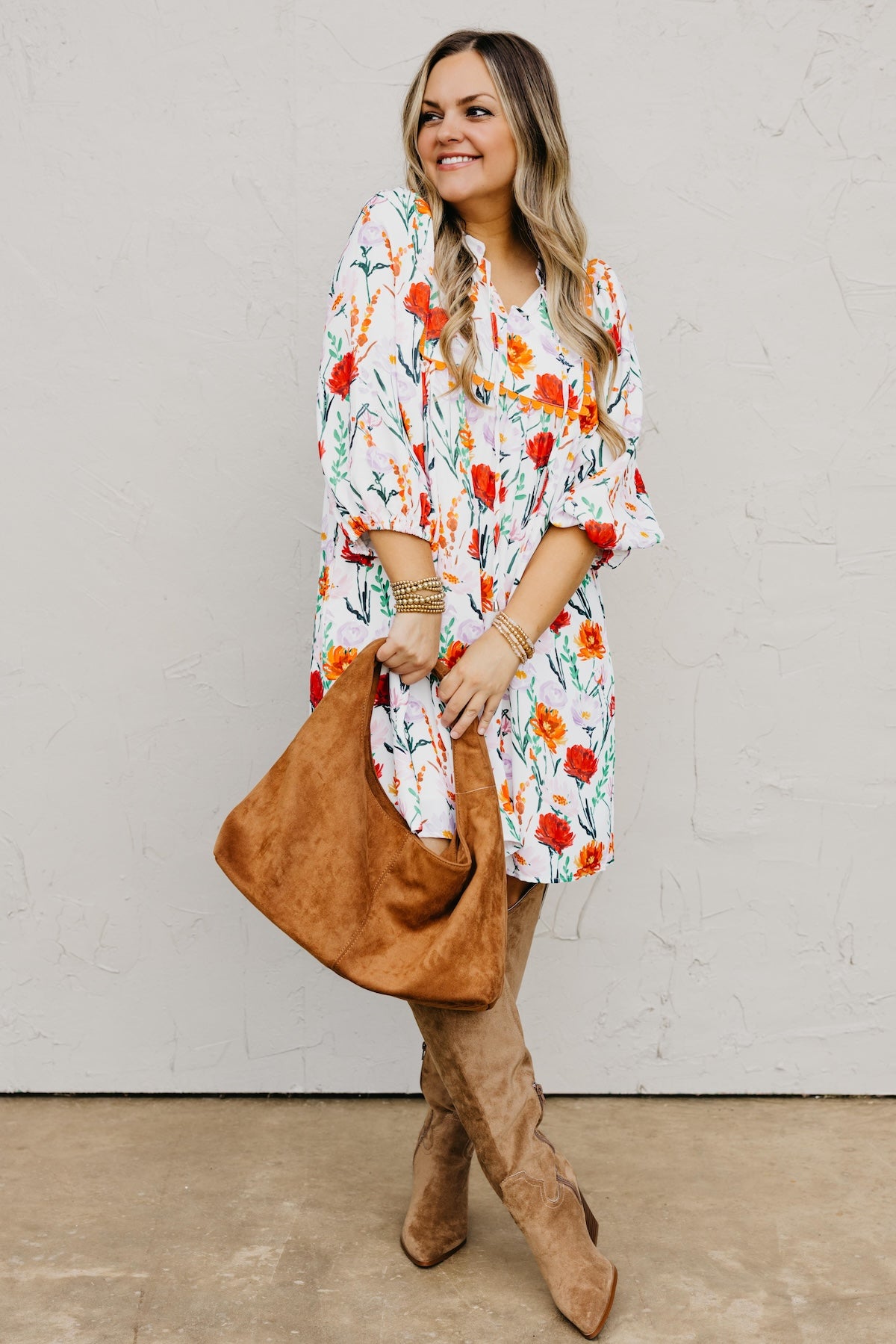 The Matilda Ric Rac Floral Mini Dress