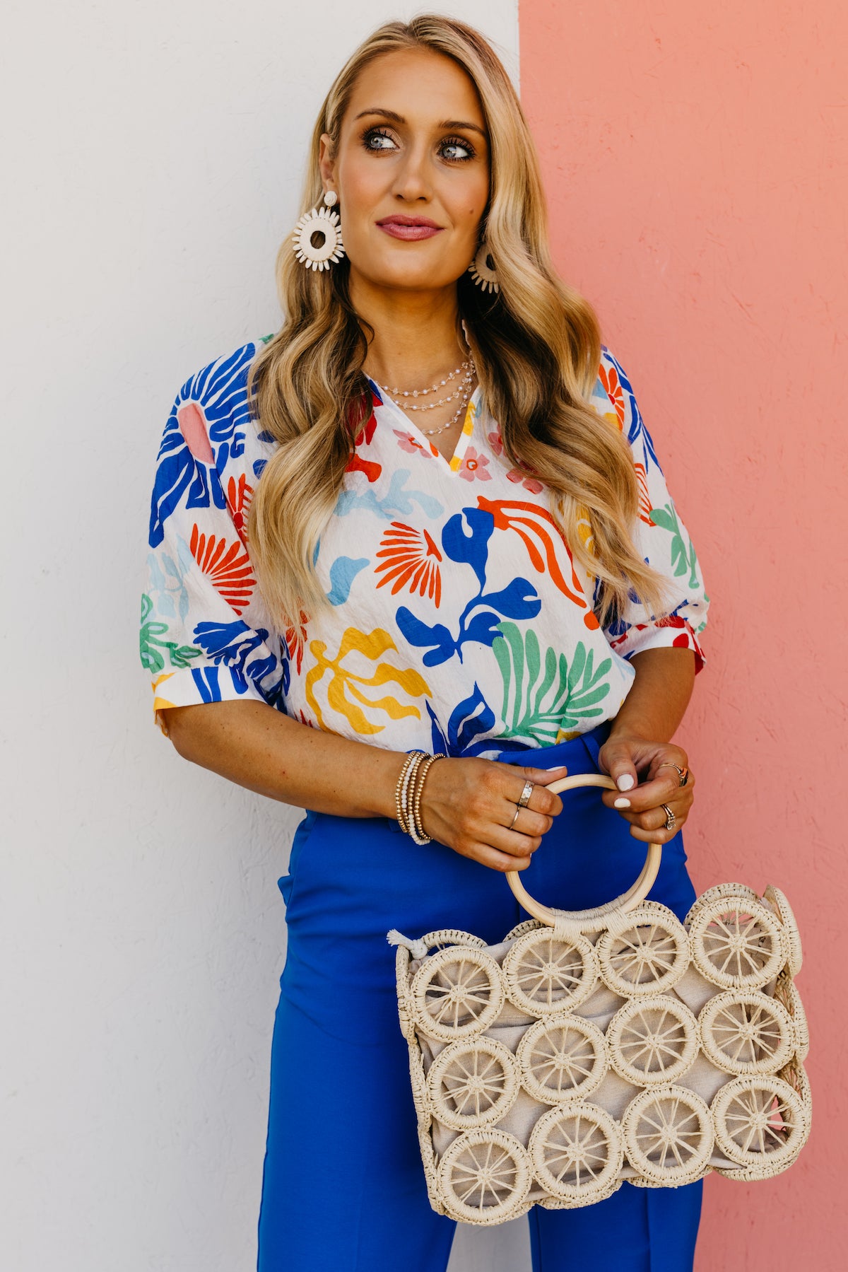 The Raul Floral Print Popover Top MOD Boutique