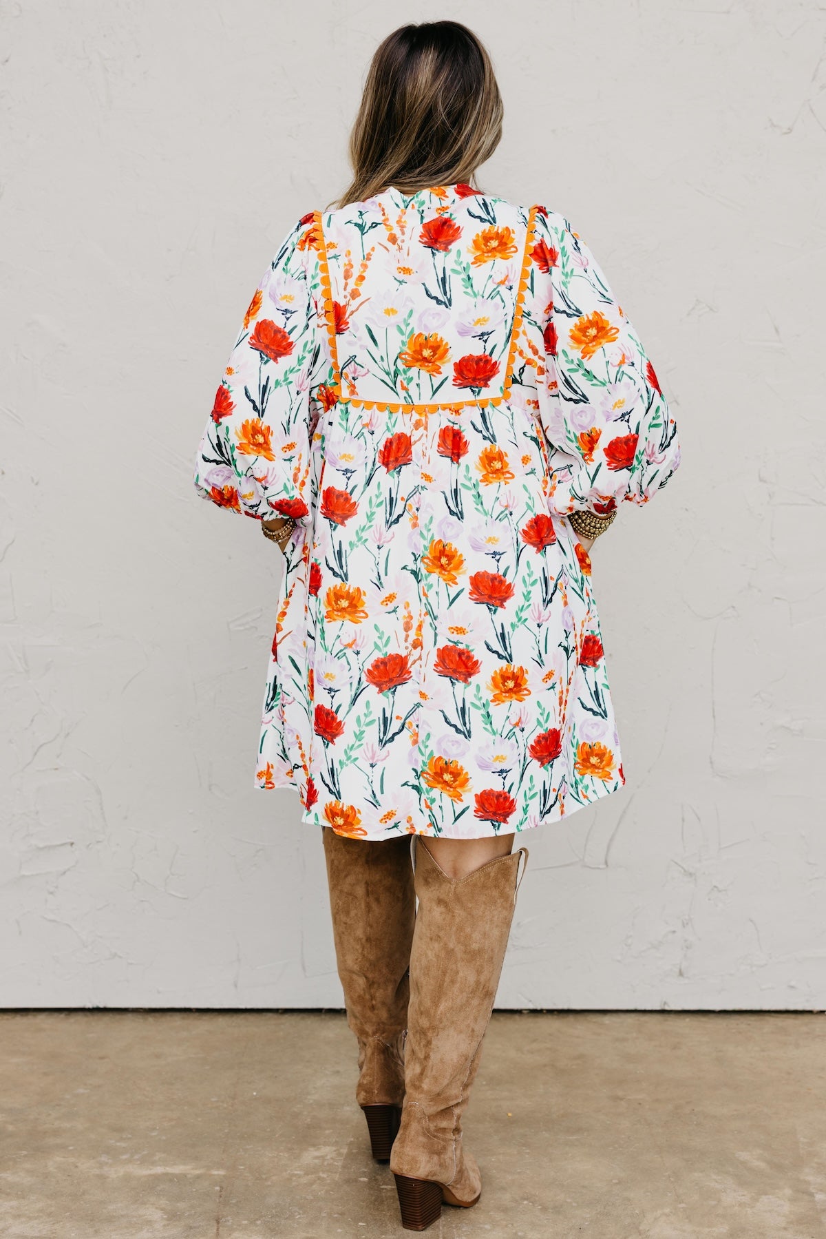 The Matilda Ric Rac Floral Mini Dress