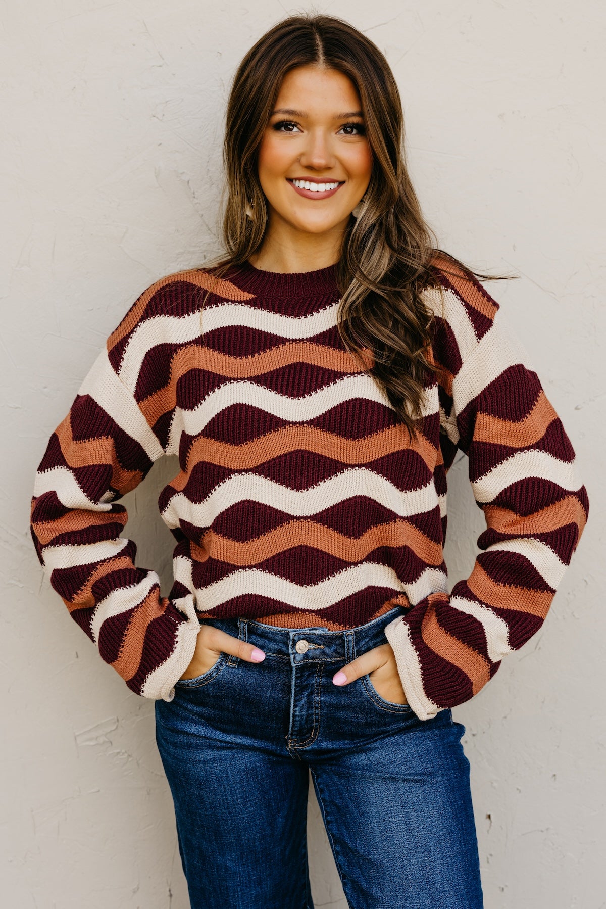 The Melany Wavy Sweater