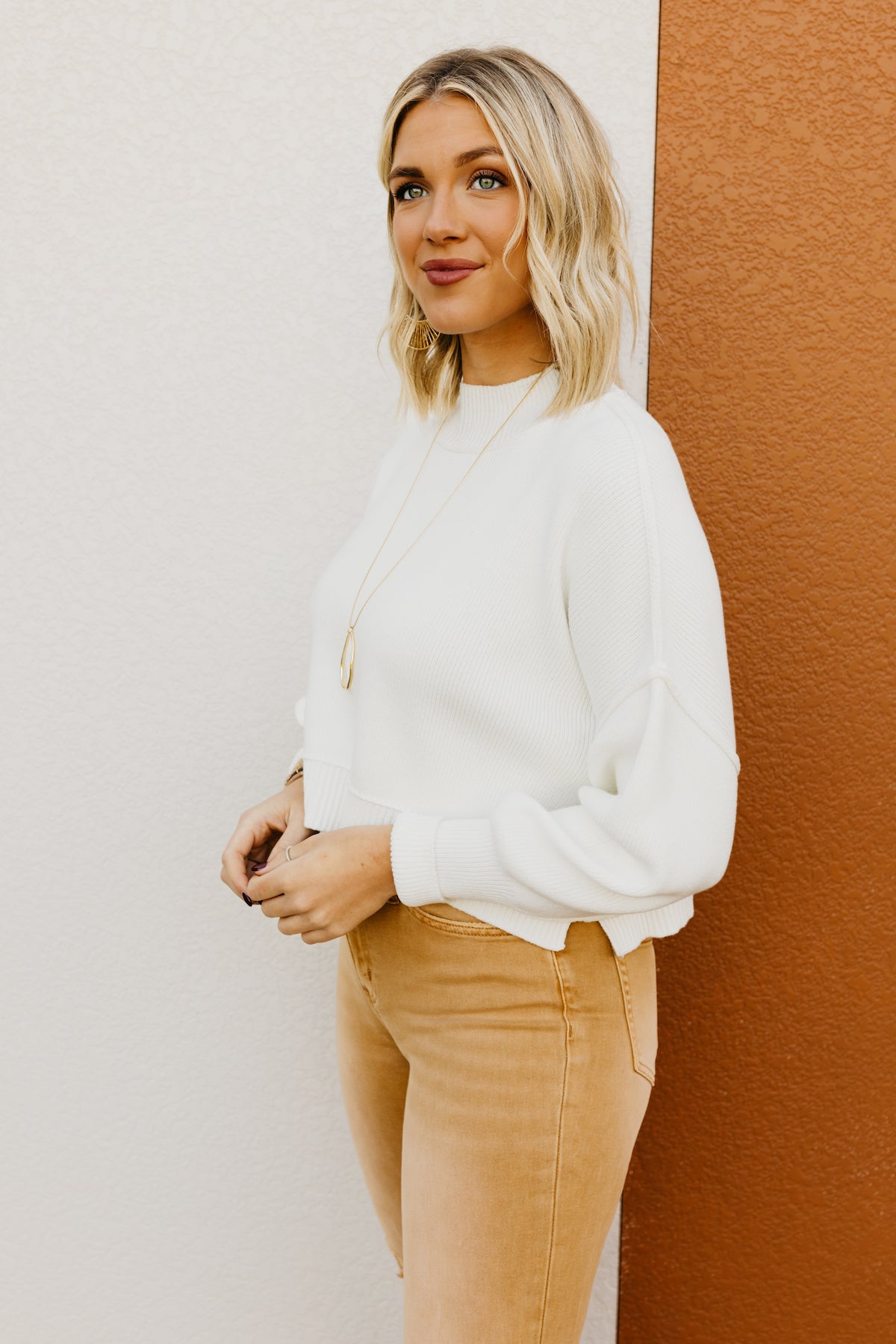 The Amos Oversized Side Slit Sweater  - FINAL SALE